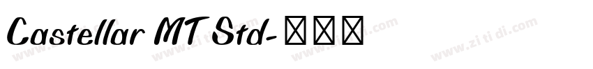 Castellar MT Std字体转换